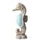 Glitzhome® 21" Faux Granite & Mosaic Seahorse Statue